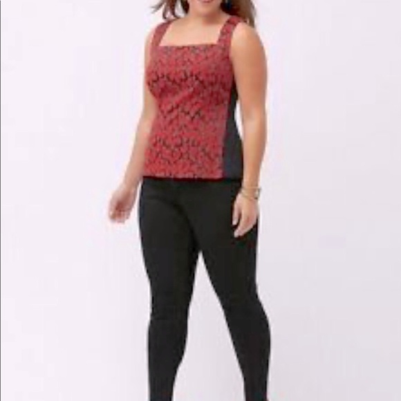 Lane Bryant Jacquard Corset Top. NWT - Picture 2 of 6